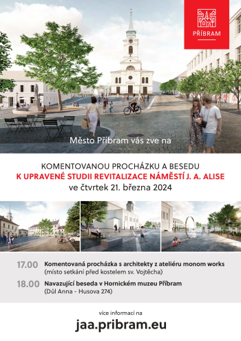 Komentovaná procházka a beseda k upravené studii revitalizace náměstí